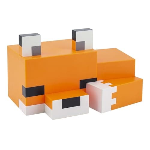 Minecraft Fuchs Nachtlicht - Offiziell lizenziert, Süße Lampe, Geschenk für Jungs & Mädchen, Gaming-Zimmerzubehör & Deko fürs Kinderzimmer – Produktbild von Amazon