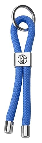 FC Schalke 04 Schlüsselanhänger - Schlaufe - blau | Kordel | Anhänger | S04 – Produktbild von Amazon