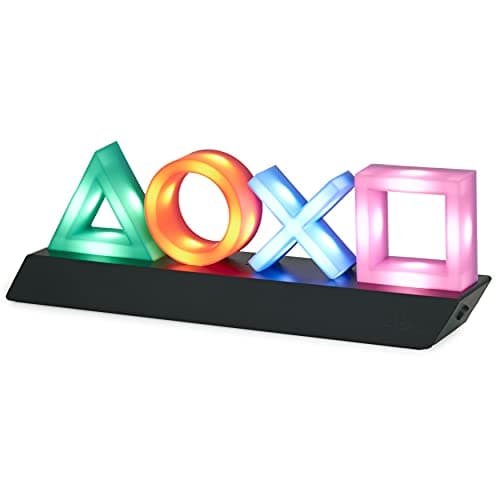 Playstation Z890845 PP4140PS Tasten Symbol Lampe mit Farbwechsel Funktion, Mehrfarbig 31 x 7 x 11 cm – Produktbild von Amazon