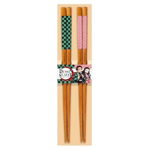 SAKAMI - Demon Slayer: Kimetsu no Yaiba - Tanjiro & Nezuko - Essstäbchen, Chopstick Set – Produktbild von Amazon