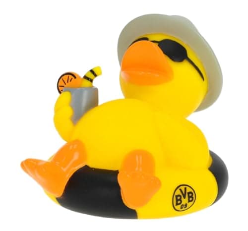 Dortmund Borussia Badeente - Urlaub - Ente | BVB 09 - Plus Aufkleber Wir lieben Fußball – Produktbild von Amazon