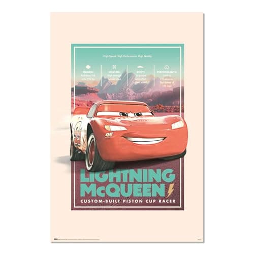 Grupo Erik Disney Pixar Cars Vintage Poster Kunstdruck Merch – Produktbild von Amazon