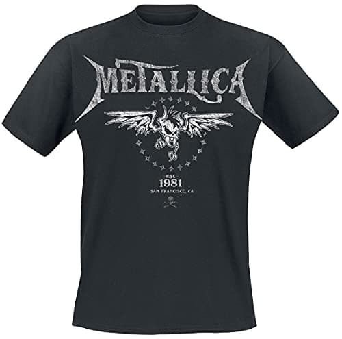 Metallica Biker Unisex T-Shirt schwarz Band-Merch, Bands L – Produktbild von Amazon