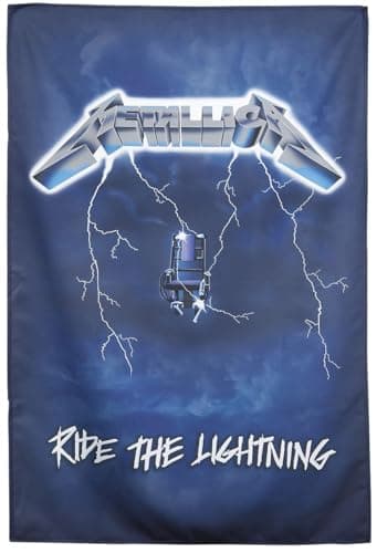 Metallica Ride The Lightning Unisex Flagge Multicolor 100% Polyester Band-Merch, Bands – Produktbild von Amazon