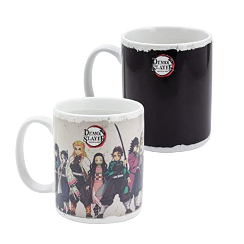 Demon Slayer Farbwechsel-Tasse - Offiziell lizenziert, Geschenk für Anime-Fans, für heiße & kalte Getränke, 300 ml – Produktbild von Amazon