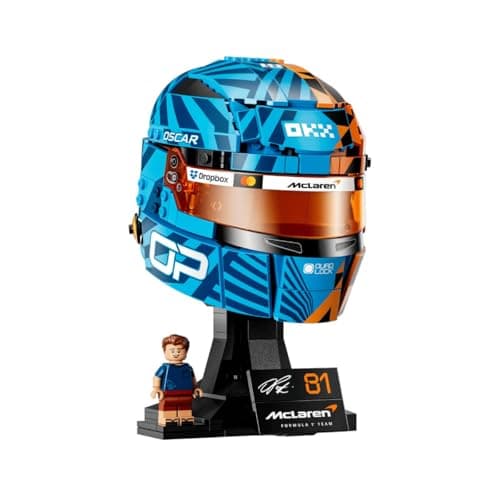 LEGO Editions McLaren MasterCard F1 Team Oscar Piastri Helm - Spielzeug 3D Figuren Modellbau - DIY Kinderzimmer Deko - Geschenk für Jungen, Mädchen ab 12 Jahren und Erwachsene Sportfans - 43016 – Produktbild von Amazon