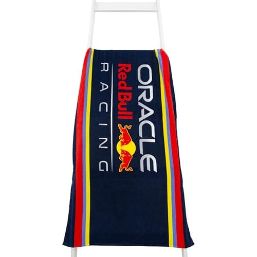 Character World Offizielles Red Bull Racing Handtuch | Superweiches Gefühl, dreifarbiges Formel Eins Team Design | Perfekt für Haus, Bad, Strand & Schwimmbad | Eine Größe 75cm x 150cm | 100% Baumwolle – Produktbild von Amazon