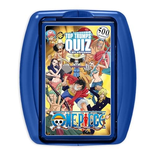 Top Trumps Quiz One Piece Edition - Quiz Kartenspiel für One Piece Fans - Fanartikel & Merchandise - Kartenspiel für 2+ Spieler ab 12+ Jahren - Deutsch – Produktbild von Amazon