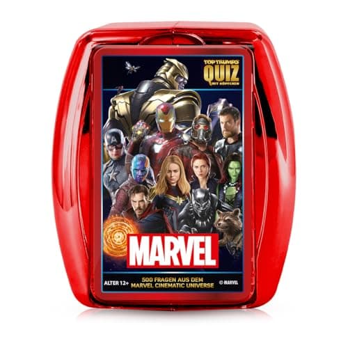 Top Trumps Quiz Marvel Edition - Quiz Kartenspiel für Marvel Fans! - Fanartikel & Merchandise - Kartenspiel für 2+ Spieler ab 6+ Jahren - Deutsch – Produktbild von Amazon