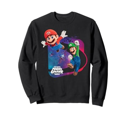 The Super Mario Galaxy Movie Mario & Luigi Adventure Sweatshirt – Produktbild von Amazon
