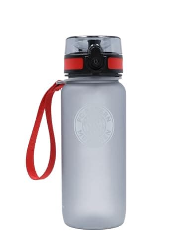 FC Bayern München I Trinkflasche I Grau I 0,65 l Fußball I Sport I Schule I Kindergarten – Produktbild von Amazon