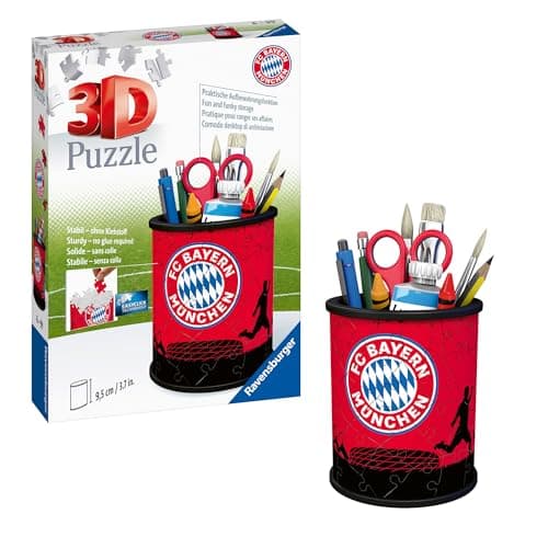 Ravensburger 3D Puzzle Utensilo FC Bayern München - Stiftehalter ab 6 Jahre – Produktbild von Amazon